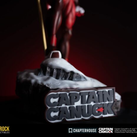 CAPTAIN CANUCK BASE captain canuck bedrock statue base