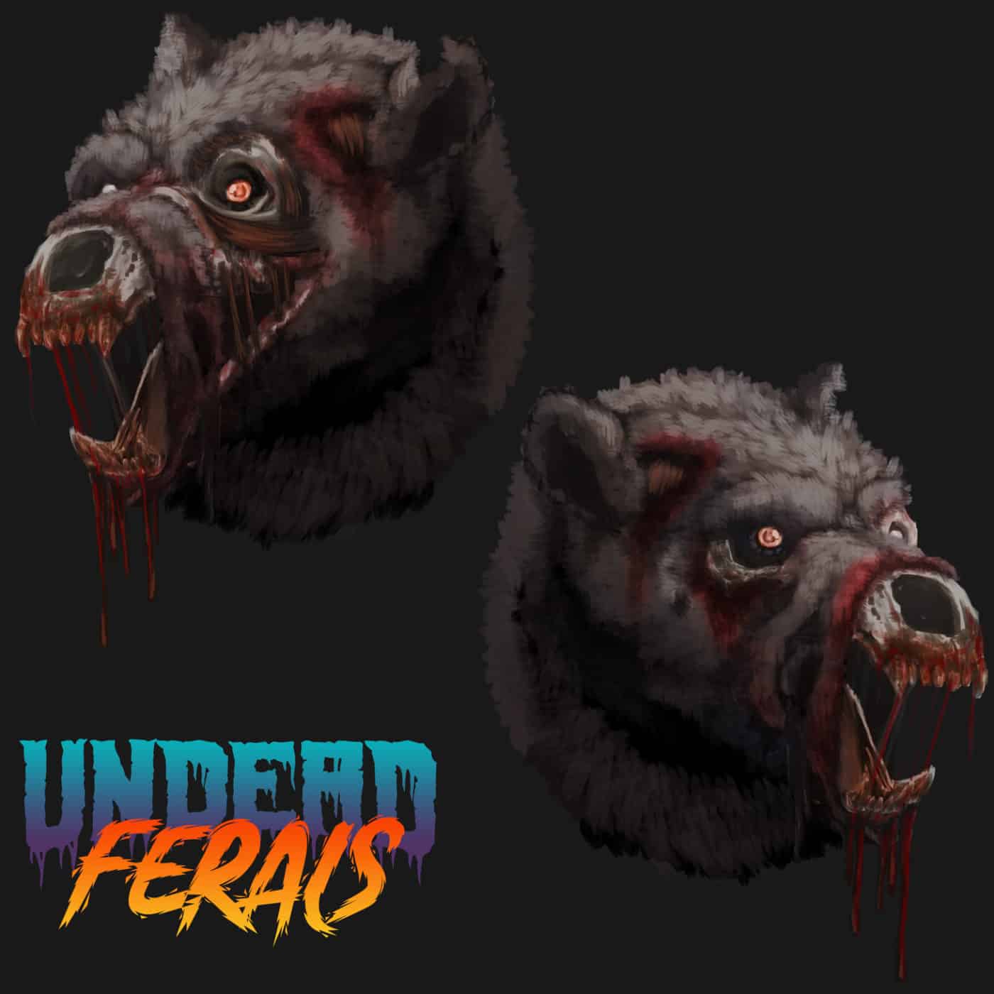 zombie bear stuffed animal