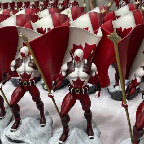 Painted Statue of Captain Canuck polystone 1/6 scale collectible statue