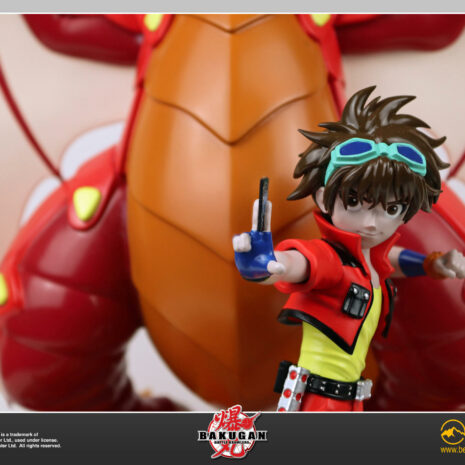 Bakugan Dan Collectible Diorama Closeup front Bakugan Diorama with Dan closeup in front