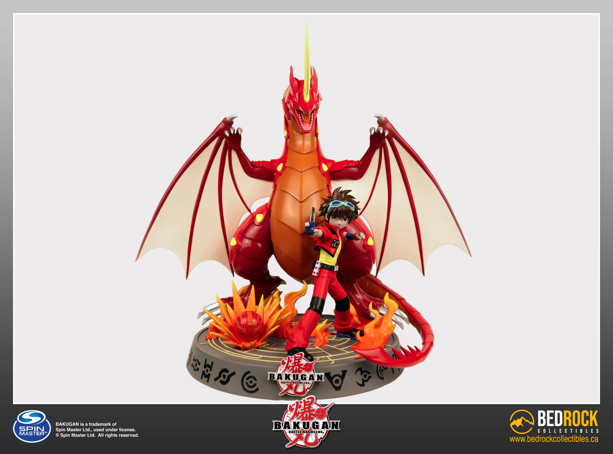 Bakugan Drago and Dan 1/10 Scale Collectible Diorama – Bedrock Collectibles