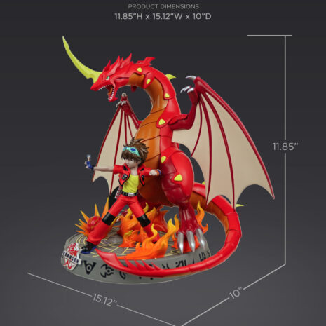 Bakugan Dan Drago Diorama Dimensions bakugan drago and dan 1/10 scale collectible diorama dimensions