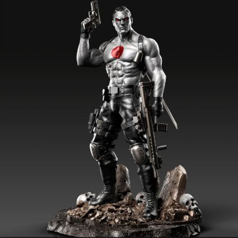 Bloodshot scoped rifle statue render 2 Bloodshot scoped rifle statue render 2