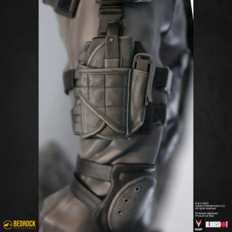 bloodshot valiant statue left holster and tactical gear_1 bloodshot valiant collectible statue left holster and tactical gear 1
