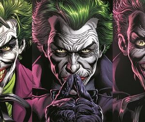 the three jokers 3d lenticular art print