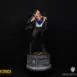 Superman DC Secret Origins 1/4 scale statue by Bedrock Collectibles. 3 quarter left angle shot of Superman with narrative base