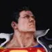 Superman head sculpt looking right Closeup centre shot. Superman looking stoic and determined as part of the Superman DC Secret Origins 1/4 scale Statue. Sculpted in polystone resin by Bedrock Collectibles