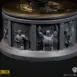 Superman Secret Origin narrative base by Bedrock Collectibles showing Superman faster than a speeding bullet. Superman's origin story carved as relief panels