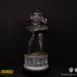 superman dc secret origins 1/4 scale statue back rear shot of Clark Kent's transformation with the unseen rear narrative base design by Bedrock Collectibles