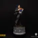 Superman DC Secret Origins 1/4 scale Statue posed low left angle. Full pose with Bedrock Collectibles' signature narrative origin story base
