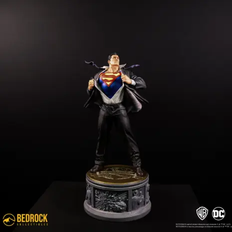 superman-statue-quarter-scale-transformation-lighting superman dc secret origins 1/4 scale statue resin collectible statue with lighting
