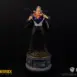 Superman DC Secret Origins 1/4 scale Statue posed top centre. Full pose with Bedrock Collectibles' signature narrative origin story base