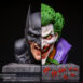 batman vs joker nemesis bookend bust