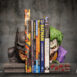 batman vs joker nemesis bookend bust
