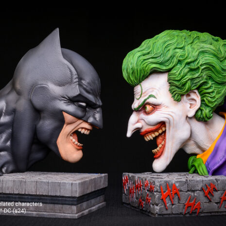 628942703591-6 batman vs joker nemesis bookend bust