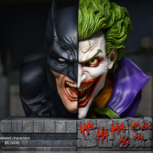 batman vs joker nemesis bookend bust