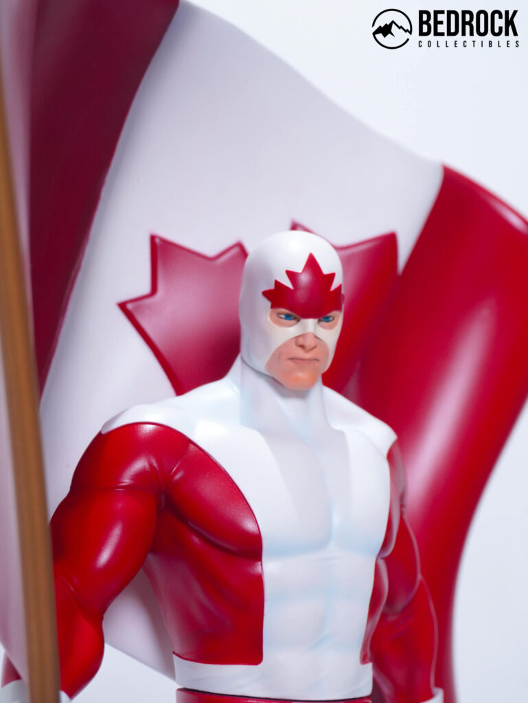 captain canuck classic suit statue 4