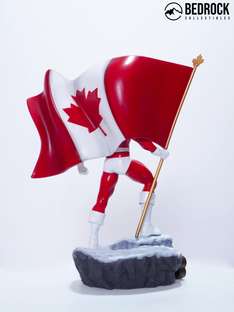captain canuck classic suit statue 8