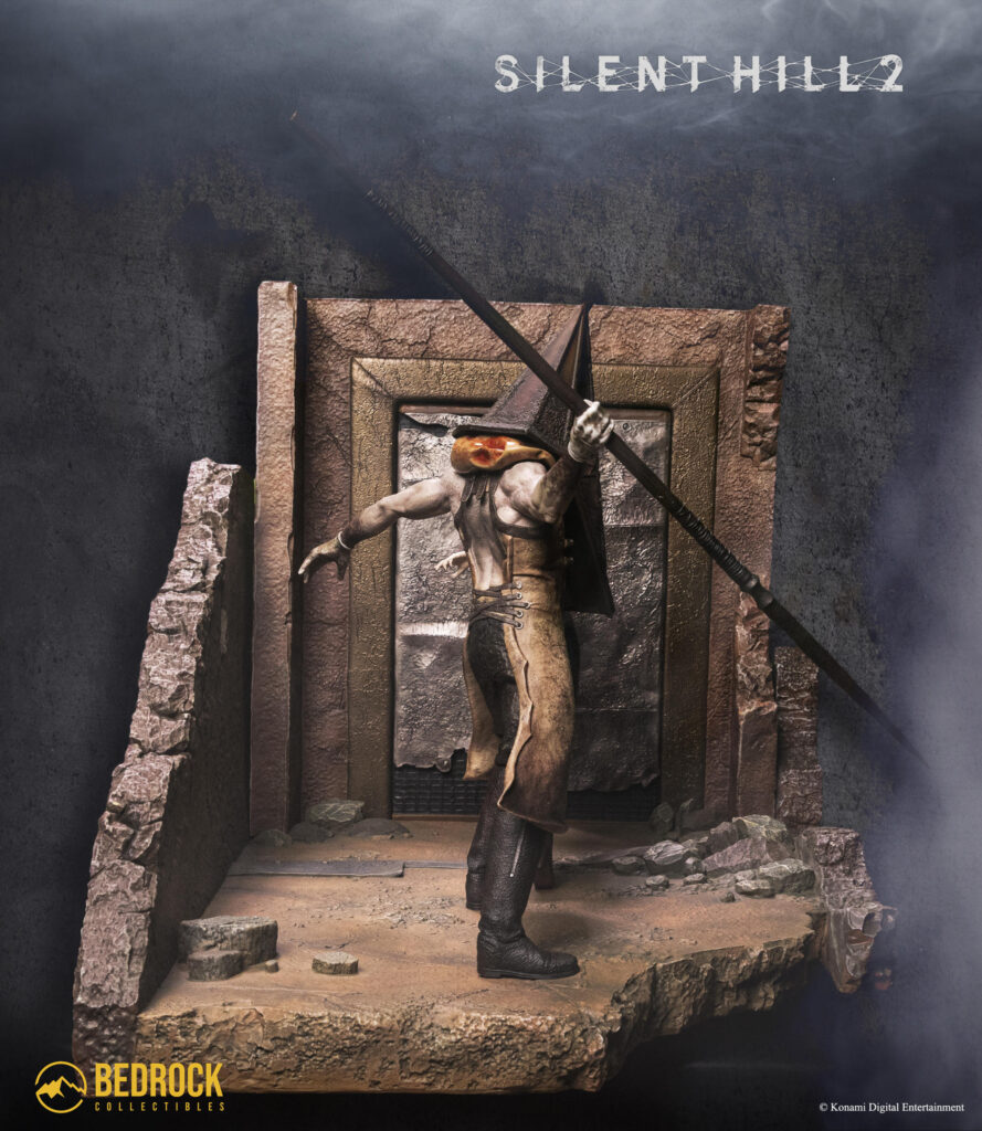 silent hill 2 remake statue chase open back