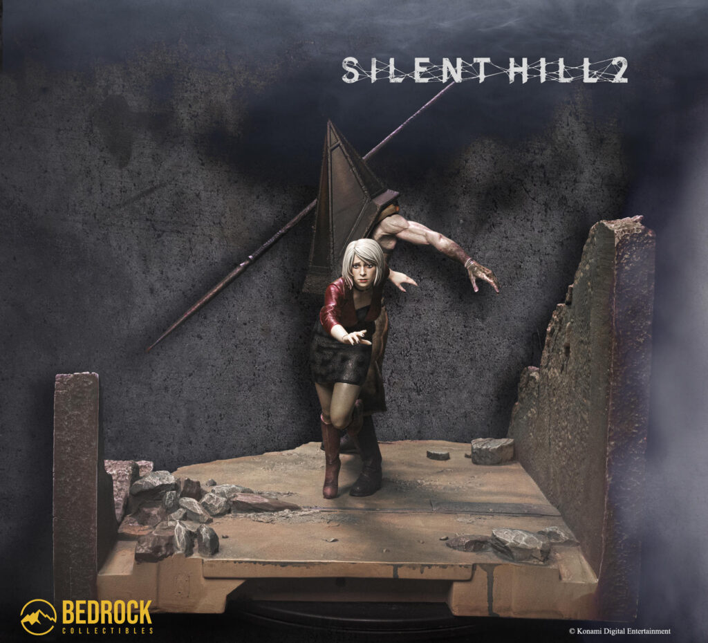 silent hill 2 remake statue chase open front 3