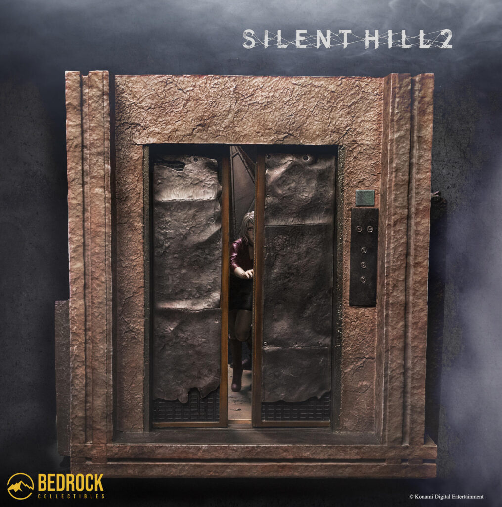 silent hill 2 remake statue closed elevator front