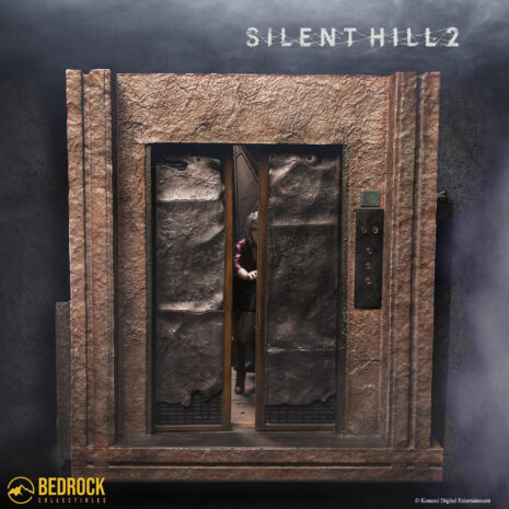silent-hill-2-remake statue -closed-elevator-front silent hill 2 remake statue closed elevator front